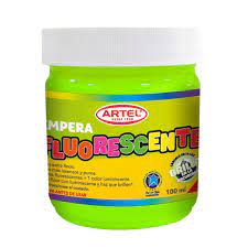 Tempera Artel Fluor 100 ml Verde